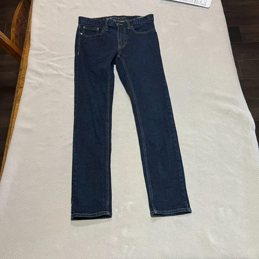 Old Navy Skinny Jeans Mens 31x32 Dark Wash 5 Pocket Denim Blue